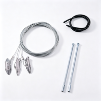 Kit de tirantage d'arbres avec ancrages bec de canard, câble en acier et tige de fixation pour le soutien des racines et le stabilisation des arbres en aménagement paysager