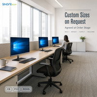 Ordinateur tout-en-un Sharerdp personnalisé 23,8 27 21,5 pouces H610 sans processeur, Wifi, Smart Monoblock PC, ordinateurs de bureau pour le bureau et les entreprises