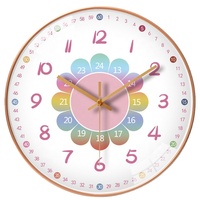 Jam dinding anak, jam dinding kamar anak warna-warni Modern belajar kreatif Modern
