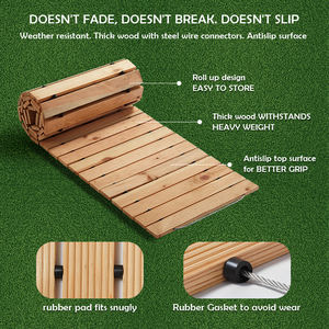 SHENGCHENG Allées de jardin en bois pour l'extérieur, planchers de terrasse, passerelles en bois - Product Image 3