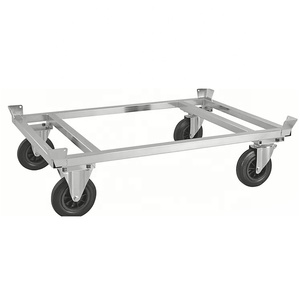 Carretilla de Plataforma Resistente para Palés Europeos con Soporte de Esquina, Carretilla de Mano para Transporte - Product Image 2