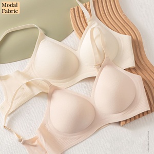 Source Factory Venta Al <span class=keywords><strong>Por</strong></span> Mayor De Sujetadores De Gelatina Modelo Tejido Modal Suave Push up Bras Sujetador De Gelatina Sin Costuras - Product Image 4