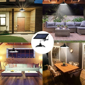 Wholesale Dual-Head Solar Pendant LED Hanging Lamp with <b>Remote</b> <b>Control</b> Indoor/Outdoor Garden Yard Porch Storage Room <b>Smart</b> Home - Product Image 6