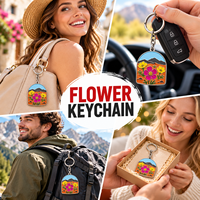 Porte-clés en métal émaillé sur le thème du désert naturel avec anneau fendu, étiquette en forme d'arche pour souvenir de voyage et promotion de boutique, vente en gros