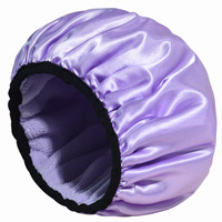 Grands bonnets de douche étanches à 3 couches avec LOGO personnalisé Bonnets pour cheveux secs absorbant l'eau Bonnets de salle de bain Bonnet réutilisable 3 en 1