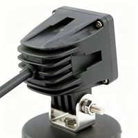 Projecteur de travail LED carré 2 pouces 10W, étanche IP68, 12-48V, lampe auxiliaire pour voiture tout-terrain, camion, chariot élévateur, engins