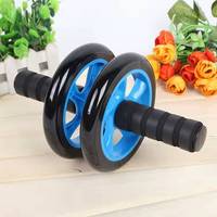Rouleau abdominal à double roue avec genouillère, directement de l'usine, pour entraînement de renforcement du tronc à domicile, équipement de fitness OEM