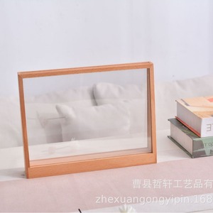 Wooden <b>Photo</b> <b>Frame</b> Rectangular Tabletop Durable Home Decor Display - Product Image 2