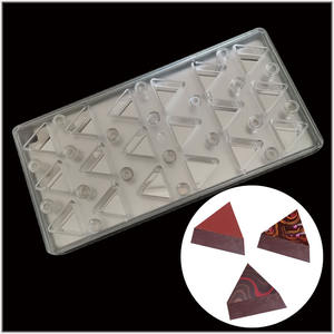 Molde Magnético para Transferencia de Chocolate HY, Molde de Policarbonato para Chocolate y Dulces en Forma de Triángulo, Redondo y Corazón - Product Image 3