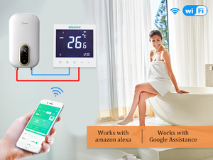 <span class=keywords><strong>Thermostat</strong></span> de chauffage et de refroidissement de climatiseur central HVAC programmable hebdomadaire à écran tactile avec contrôleur de ventilateur réglable - Product Image 6