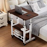 Bureau d'ordinateur moderne à roulettes, petit bureau de rangement, roulettes, petit espace, table d'écriture portable, bureau à domicile, étude, table pliante mobile
