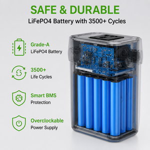 Mini générateur solaire 200W 192Wh, station d'alimentation portable, batterie pour le camping en plein air - Product Image 5