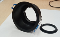 Gu10 mr16 support de spot encastré accessoires d'éclairage boîtier réglable downlight gu10 montage de projecteur