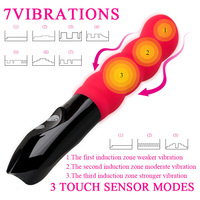 Erwachsenen-Sexspielzeug Vibrator für Frauen Wiederaufladbarer Tragbarer Sextoy Vibrierender Massagestab Weibliche Masturbation Vibrierender Stoßvibrator