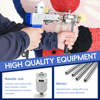 Kit de pistolet à tufter à vitesse réglable et faible bruit, fabriqué en Chine, avec accessoires complets pour la production artisanale de tapis et de tapis décoratifs