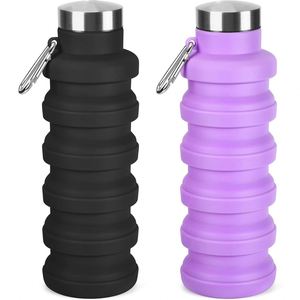 Nouveautés : Bouteille de voyage pliable en caoutchouc écologique unisexe de 500 ml avec poignée intégrée - Product Image 1