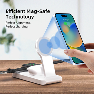 Nuevos Productos: Cargador Inalámbrico <span class=keywords><strong>para</strong></span> Celular, Estación de Carga Multiusos 3 en 1, Cargador Inalámbrico Magnético Plegable - Product Image 6