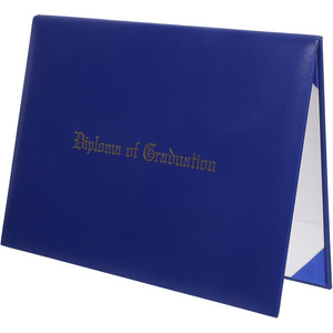Custom Logo <b>A4</b> Size Leatherette Certificate Holder <b>Folder</b> 8.5*11inch Degree Diploma Holder Cover - Product Image 1