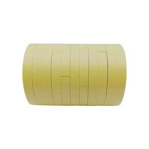 Cinta de enmascarar amarilla de papel plano <span class=keywords><strong>para</strong></span> pintura automotriz, exclusiva y autorizada, de bajo <span class=keywords><strong>precio</strong></span>, troquelada, resistente al calor, acrílica, de una sola cara, a presión - Product Image 2