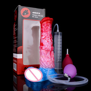NNSX Sex Toy Horse Dildo Inflatable Dildo Imitates <span class=keywords><strong>Ejaculation</strong></span> With Pump Squirting Dildo for Women - Product Image 5