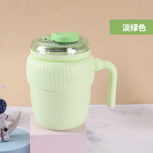 Haute apparence nuage Portable refroidissement double boisson café paille tasse à eau en acier inoxydable tasse poignée bouteille d'eau - Product Image 6