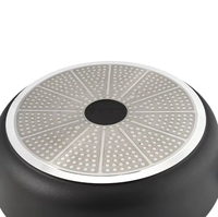 Marmite de cuisson en aluminium moulé sous pression antiadhésive avec couvercle en verre pour la cuisine, vente en gros