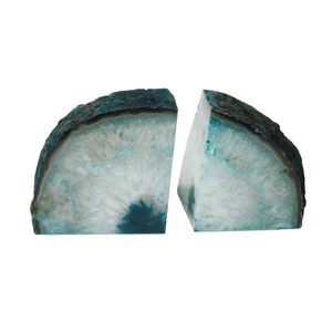 <span class=keywords><strong>Sujetalibros</strong></span> de cristal natural artesanal, ágata azul, amatista, Geoda, soporte de libro, <span class=keywords><strong>sujetalibros</strong></span> de cristal - Product Image 2