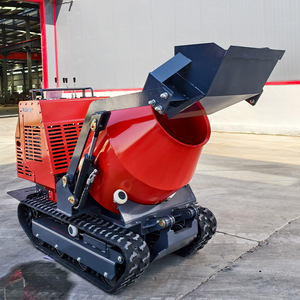 Penjualan terlaris pengangkut 750kg terlacak Dumper beton Mini Drum kapasitas 300L dengan pemberian makan Self-loading untuk semua medan - Product Image 2