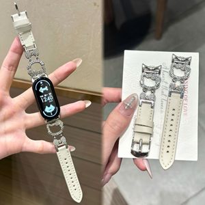 Correa de Silicona Kitty Cat Hello Compatible con <span class=keywords><strong>Mi</strong></span> <span class=keywords><strong>Band</strong></span> 10/9/8/Pro Hongmi Iwatch, Diseño de Doble Color con Botón a Presión - Product Image 5