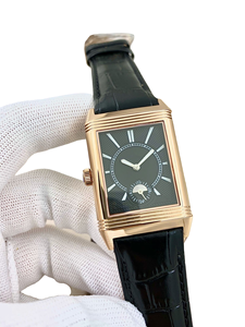 <span class=keywords><strong>Montre</strong></span> Vintage à Quartz de luxe pour hommes avec bracelet en cuir 22mm largeur de bande affichage du cadran à rabat - Product Image 3