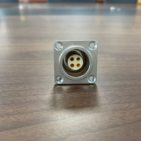 Conector Industrial Hembra con Brida Impermeable IP67 Serie REUNION 1K, 2K, Conector Automotriz