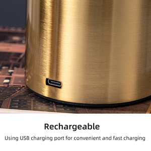 Bán buôn có thể sạc lại rèn sắt cao cấp sang trọng dẫn số lượng lớn không dây nhỏ Đèn bàn đèn đọc sách ánh sáng - Product Image 3