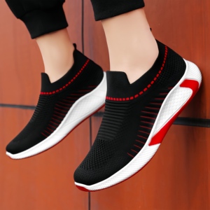 Zapatillas Deportivas Sin Cordones para Hombre - Zapatos para Caminar de Malla Transpirable, Ligeros, Antideslizantes, Cómodos y Casuales - Product Image 3