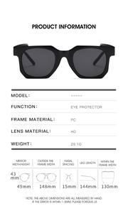 Mới hợp thời trang thiết kế của phụ nữ thời trang Sunglasses với UV400 ống kính PC Khung trong hình dạng không đều - Product Image 3