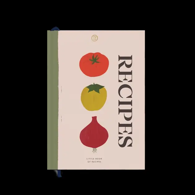 Cuaderno con impresión personalizada de vegetales, cuaderno con hojas en blanco, libro de recetas para escribir