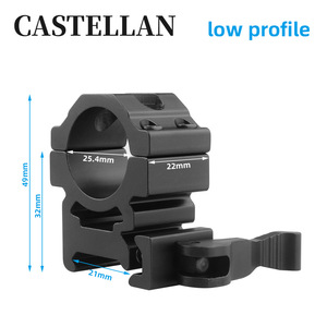 25.4MM di alluminio cannocchiale da caccia anelli montaggio misura 21MM - Product Image 3