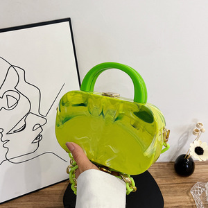 Modische acryl-box tasche süßigkeiten kette frau schultertasche abend tasche frau pvc-geldbörsen handtaschen für damen - Product Image 6