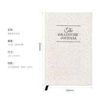 Journal de gratitude en gros, logo personnalisé, agenda A5 à spirale, carnet de notes hebdomadaire et mensuel, agenda de manifestation, couleur personnalisée