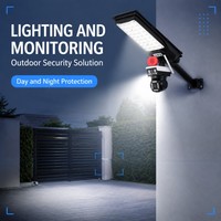 Proveedor Directo de Fábrica, Lámpara Solar con Cámara de Seguridad Inteligente con Detección de Movimiento para Entrada de Casa, Patio o Villa