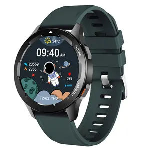 Pressure Mettle Smart Watch Round Screen Motion Bluetooth Call misurazione della temperatura del passo della frequenza cardiaca per l'orologio