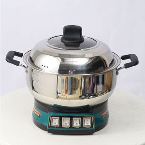 304 Stainless Steel <b>Electric</b> Cooker 28-40 Cm Two Layer Steaming Boiling Stir Frying Home Use - Product Image 1