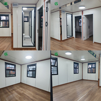 Maison préfabriquée en conteneur moderne à toit plat de 20 pieds, maison modulaire de luxe, 2 chambres, maisons en conteneurs extensibles, logement préfabriqué