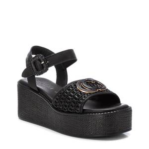 Sandales compensées noires Carmela pour femme, à plateforme et à brides, chaussures d'été - Product Image 2