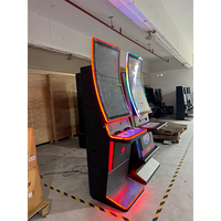 Armoire de jeu incurvée de 43 pouces Machine de jeux vidéo à jetons de style Vegas