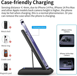 Cargador Rápido 3 en 1 de 15 W, Carga Magnética Rápida para iPhone, Cargador Inalámbrico de Carga Rápida para iPhone 18 Fold Pro - Product Image 5