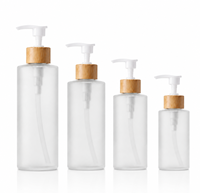 Bouteille de lotion en plastique rigide transparente avec pompe, logo personnalisé, 3oz/4oz/5oz/6oz/8oz, pour shampoing/douche/sérum capillaire