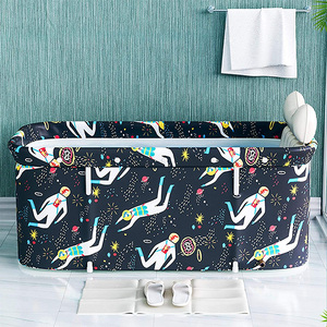 Vasca da bagno <span class=keywords><strong>pieghevole</strong></span> in plastica spessa <span class=keywords><strong>per</strong></span> vasca <span class=keywords><strong>pieghevole</strong></span> portatile da 120cm <span class=keywords><strong>per</strong></span> adulto - Product Image 5