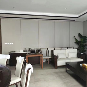 Produits en gros Panneaux muraux en bois-plastique <span class=keywords><strong>de</strong></span> haute qualité Panneau mural WPC imperméable pour mur <span class=keywords><strong>d</strong></span>'arrière-plan <span class=keywords><strong>de</strong></span> télévision Imperméable et ignifuge - Product Image 2