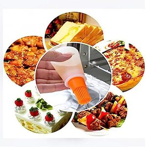 2024 Kitchen Product Silicone Oil <b>Bottle</b> <b>Brush</b> with Grill Oil Food Grade Non-Stick Heat Resistant Portable for Barbecue & Baking - Product Image 5