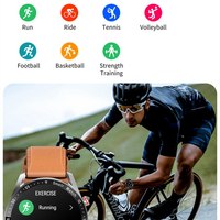Reloj Inteligente HW20 2025 Deportivo, Fitness, Frecuencia Cardíaca, ECG+PPG, Reloj Inteligente Redondo con Pantalla Táctil, Montre Connecte, Reloj Inteligente para Hombre